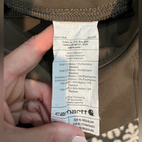 CARHARTT Lightweight Force Leggings, Size Small - Picture 7 of 13